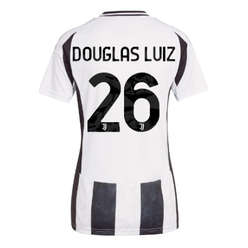 Fotballdrakt Dame Juventus Douglas Luiz #26 Hjemmedrakt 2024-25 Kortermet